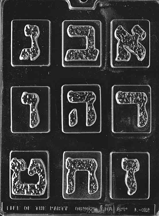 Chocolate Mold: Letters